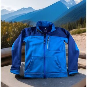 Obermeyer Jacket Women's Large Blue Full Zip Long Sleeve Aspen,CO.‎ Fleece 47005